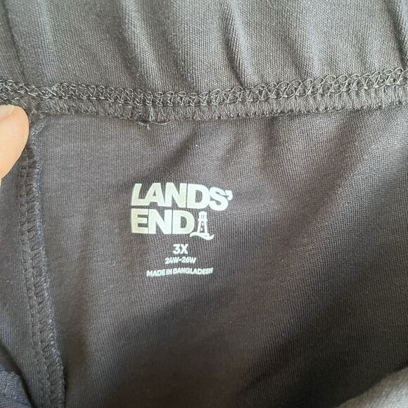 Lands End Womens Sport Knit Straight Leg Pants Size 3X Stretch Elastic Waist - Picture 4 of 9